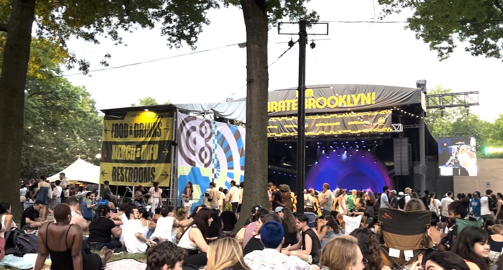 Prospect park festival set up